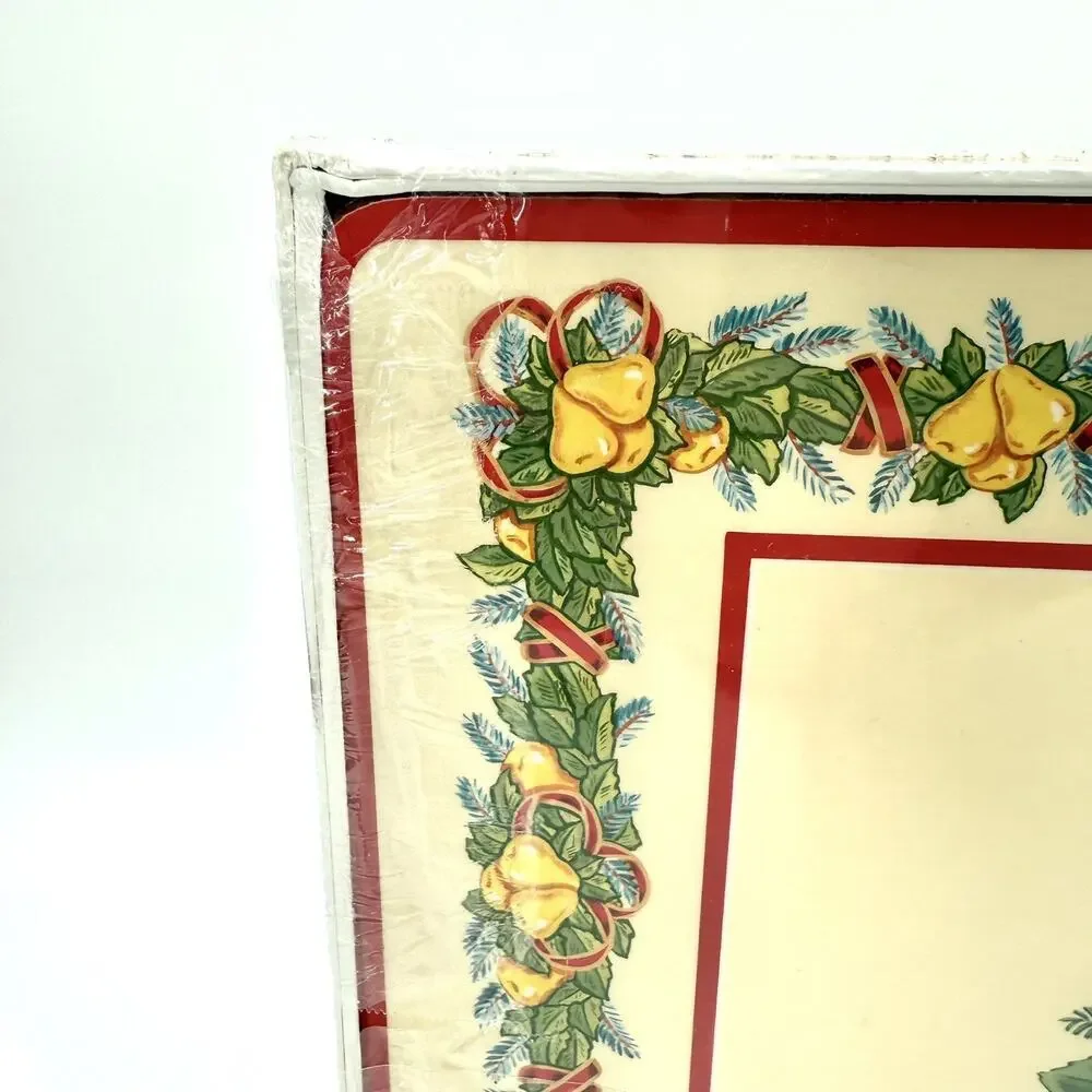 MARLENE MOORE VTG Pimpernel Cork Place Mats Set/4 ENGLAND 12 DAYS OF CHRISTMAS